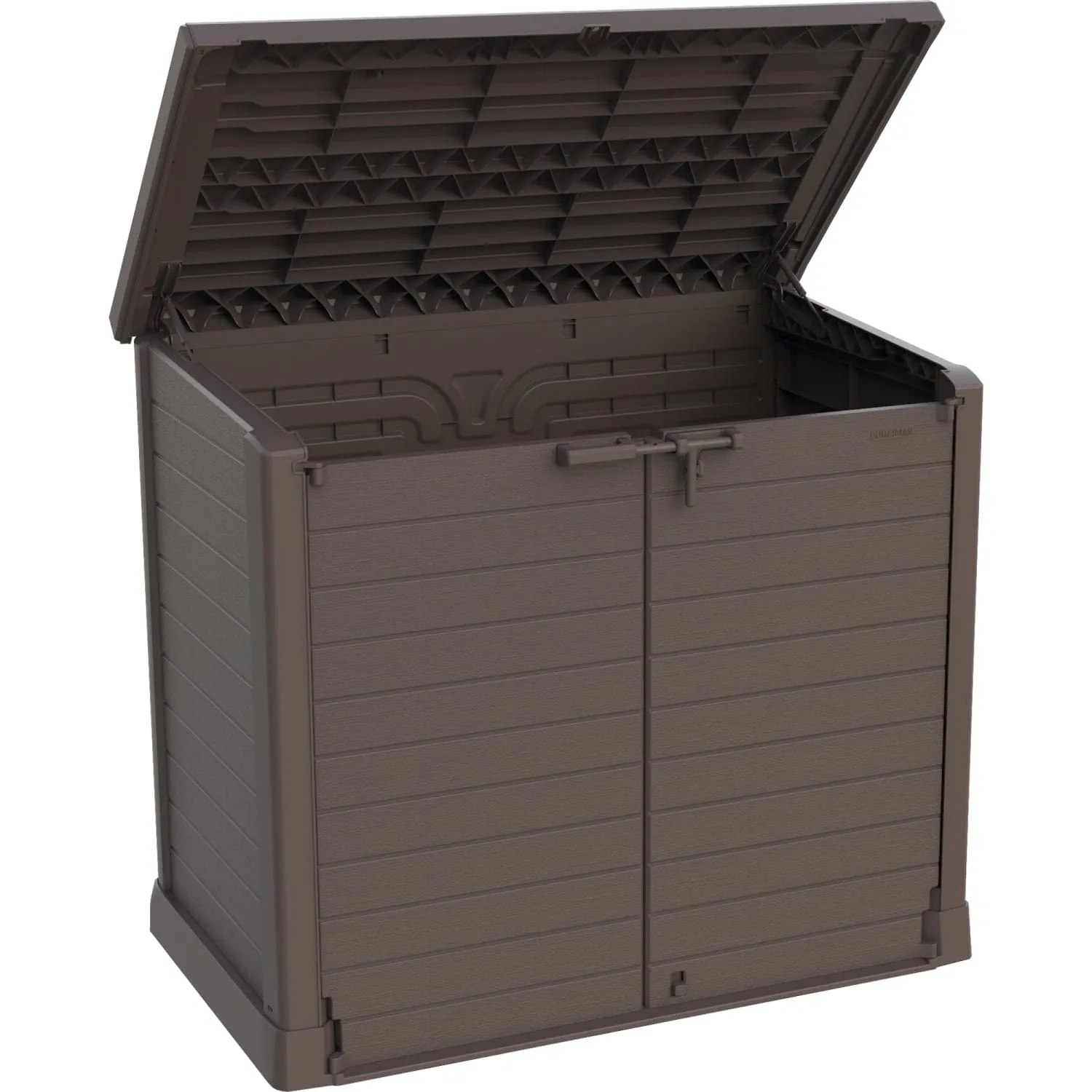 DuraMax | 4.5x2.8 ft Heavy Plastic StoreAway Multipurpose Horizontal Shed with Flat Lid - 1200L