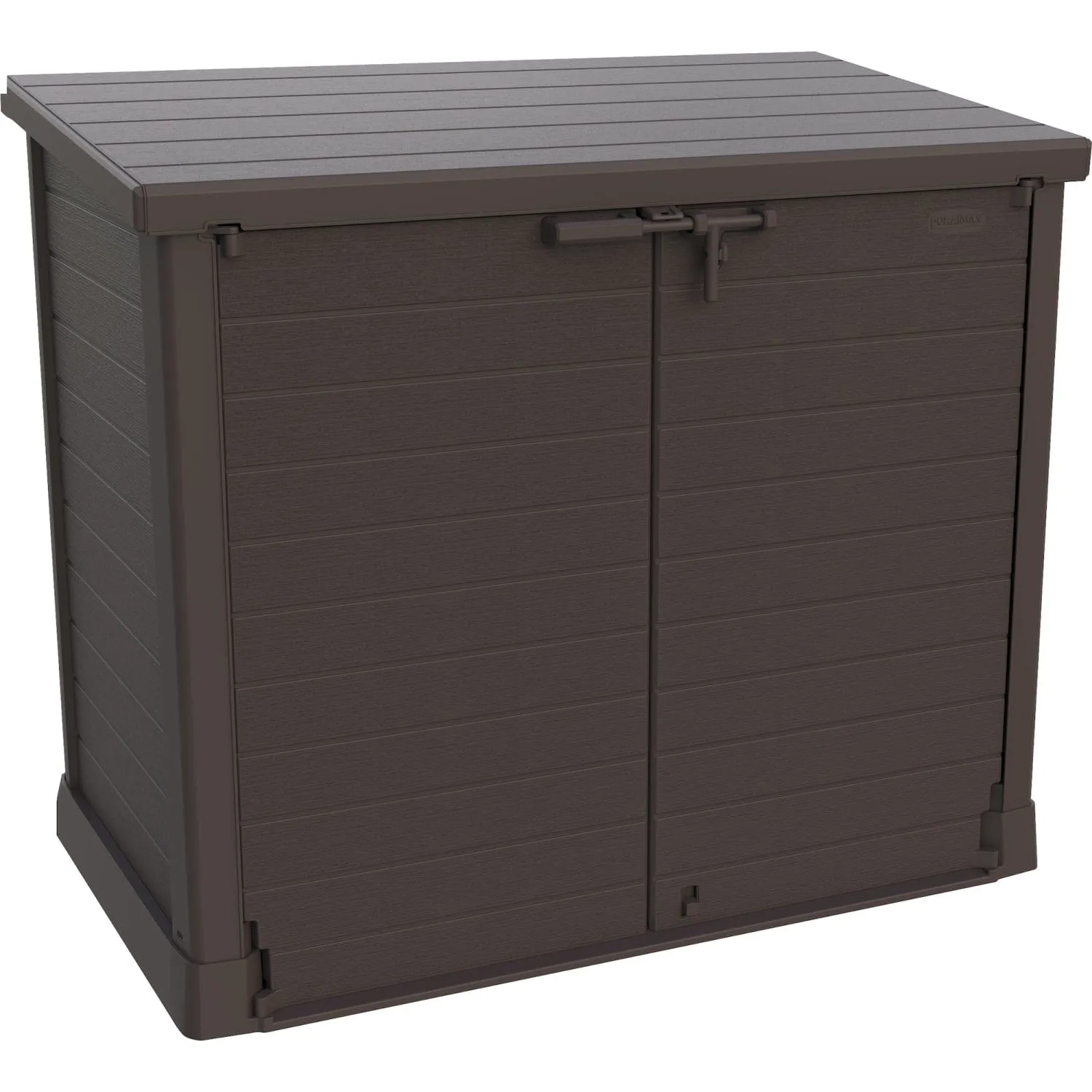 DuraMax | 4.5x2.8 ft Heavy Plastic StoreAway Multipurpose Horizontal Shed with Flat Lid - 1200L