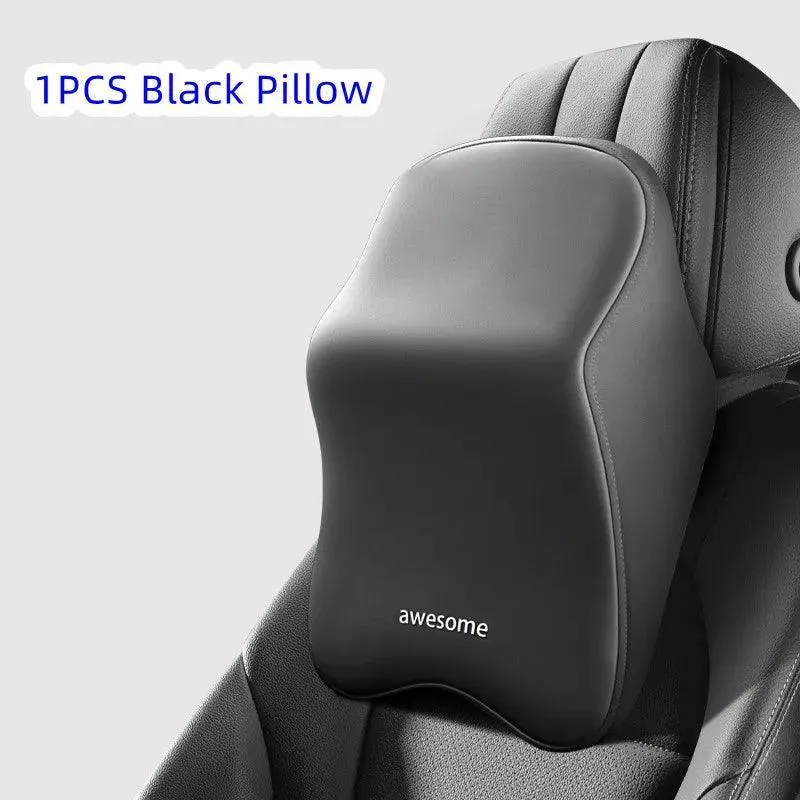 Ergonomic Memory Foam Lumbar and Neck Support Set for Ultimate Car Comfort