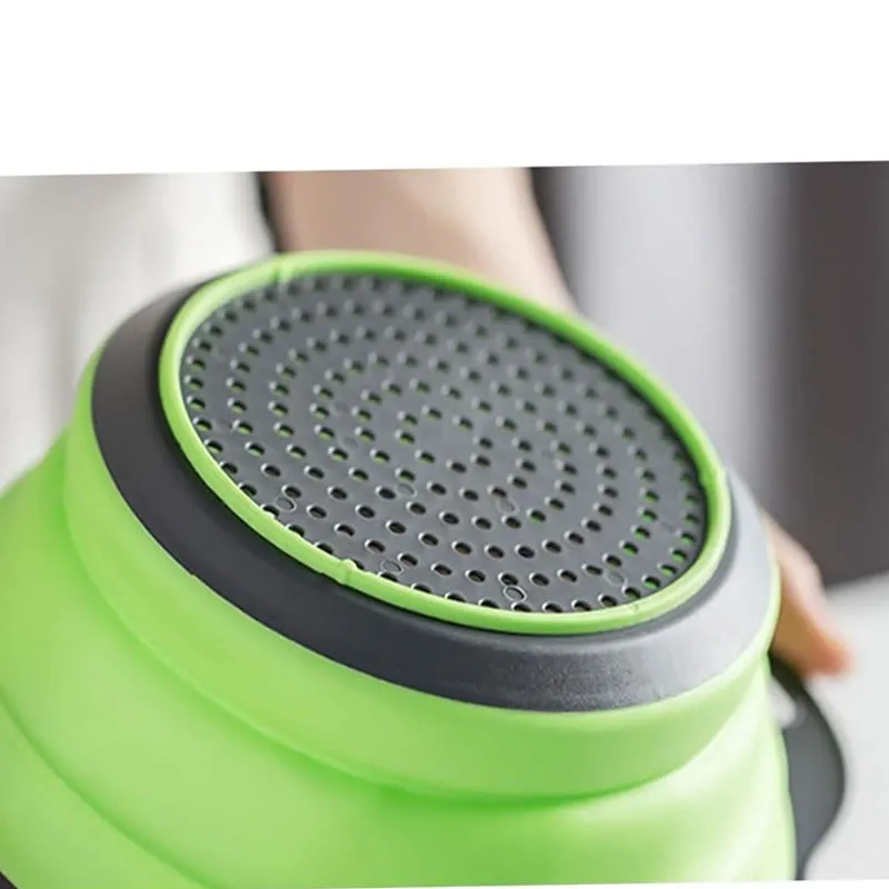 Foldable Silicone Kitchen Drain Basket Kt32122