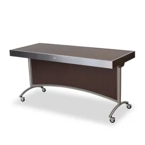 Forbes Industries 7013-6 30" Mobile Tables (nestable - 6-ft) with Stainless Steel Framed Laminate Tabletop, Stylish Legs