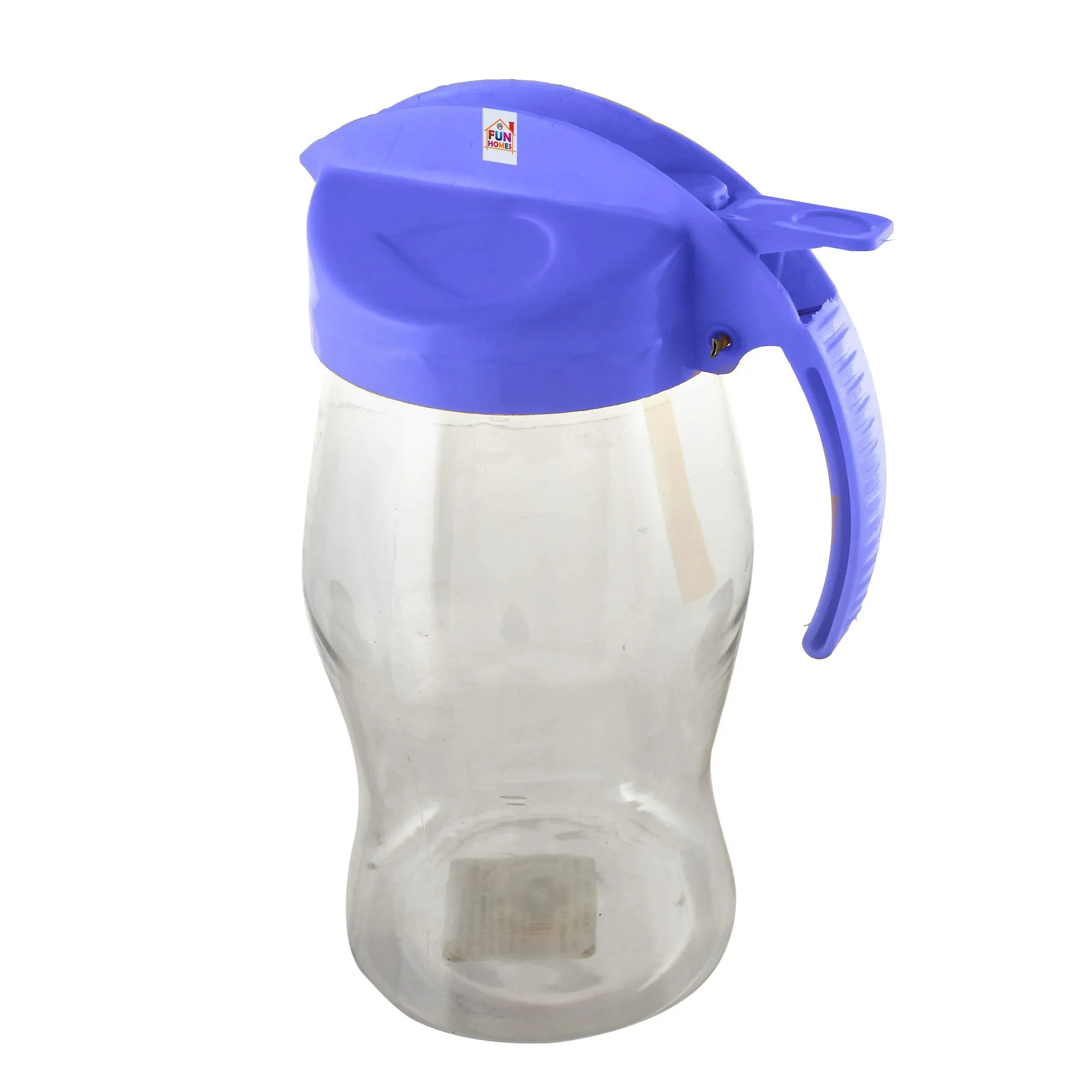 Fun Homes 2 Pieces Plastic Leakproof Oil Bottle Olive Oil Dispenser for Kitchen Storage Container,1100 Ml (Purple)