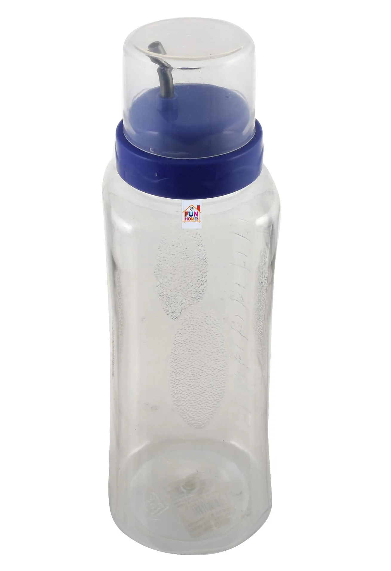 Fun Homes Plastic Leakproof Drop Oil Bottle Olive Oil Dispenser for Kitchen Storage Container,1 LTR (Purple), Set of 1