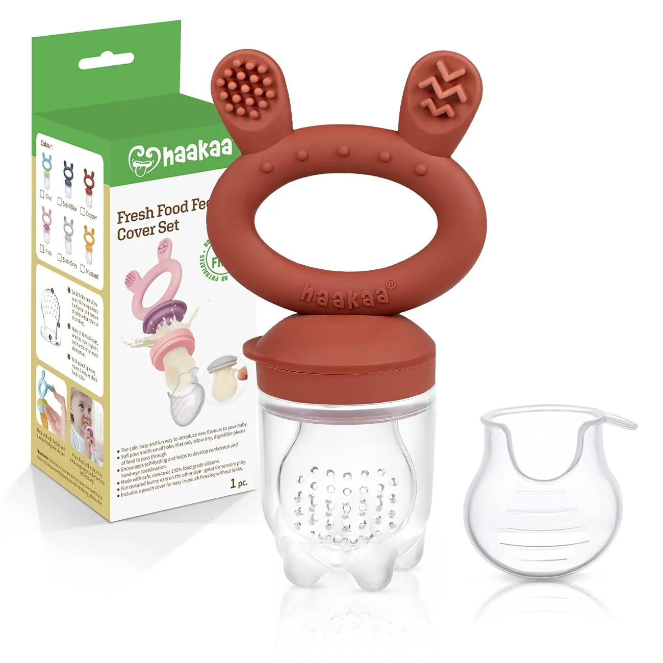 Haakaa Fresh Food Feeder & Cover Set - Copper