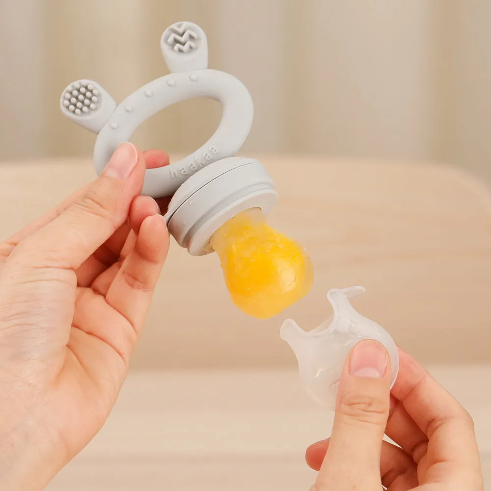 Haakaa Fresh Food Feeder & Cover Set - Mustard