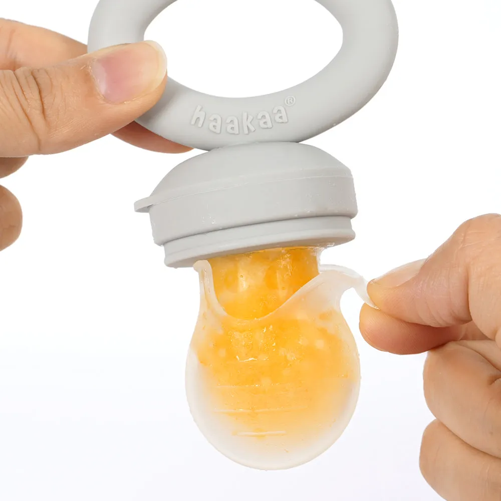 Haakaa Fresh Food Feeder & Cover Set - Mustard