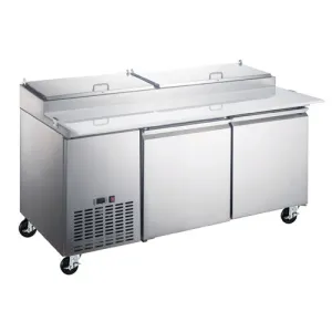 Kintera KRR70X Pizza Prep Refrigerator, Two Section, 70-7/8"