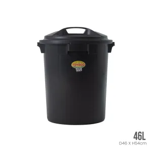 LUCKY PAIL 12 GAL (BLACK/GREEN) (510-B)