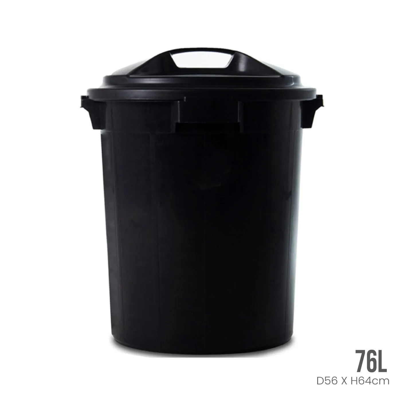 LUCKY PAIL W/ LID 20 GAL (BLACK) (515-B)