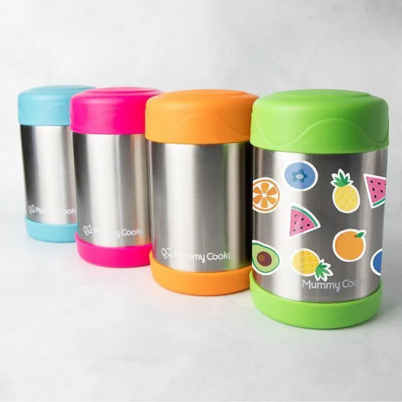 Mummy Cooks - Blue Food Flask - 450ml