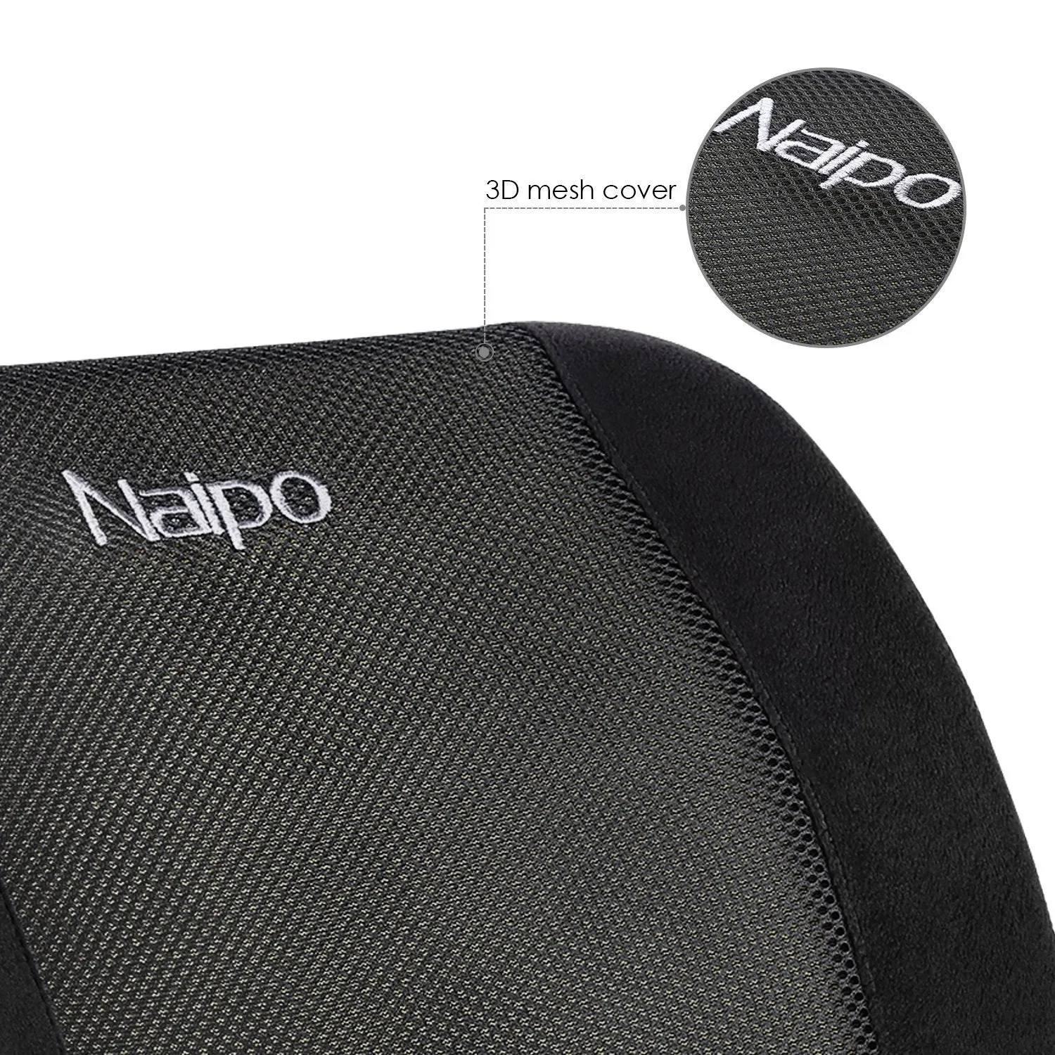 Naipo Memory Foam Lumbar Support Cushion