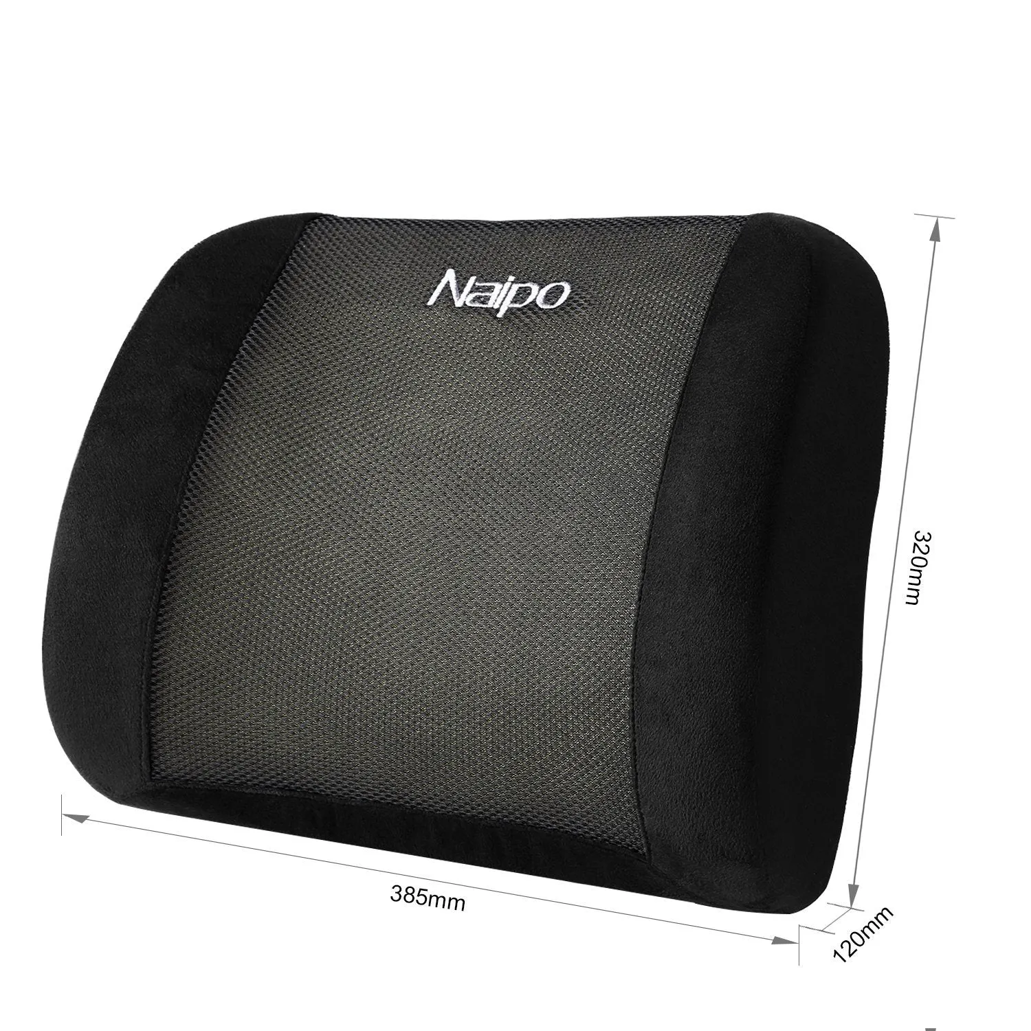 Naipo Memory Foam Lumbar Support Cushion