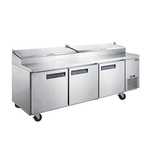 New Air NPT-090-PI 90" 3 Door Pizza Prep Refrigerator