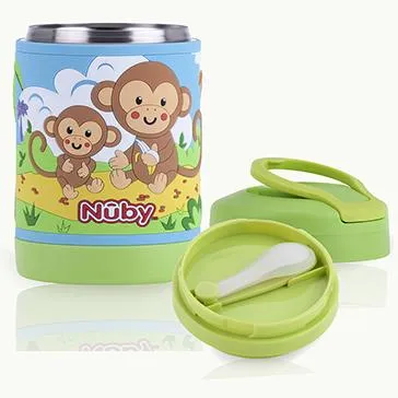 Nuby - 3D Stainless Steel Food Jar -Monkey
