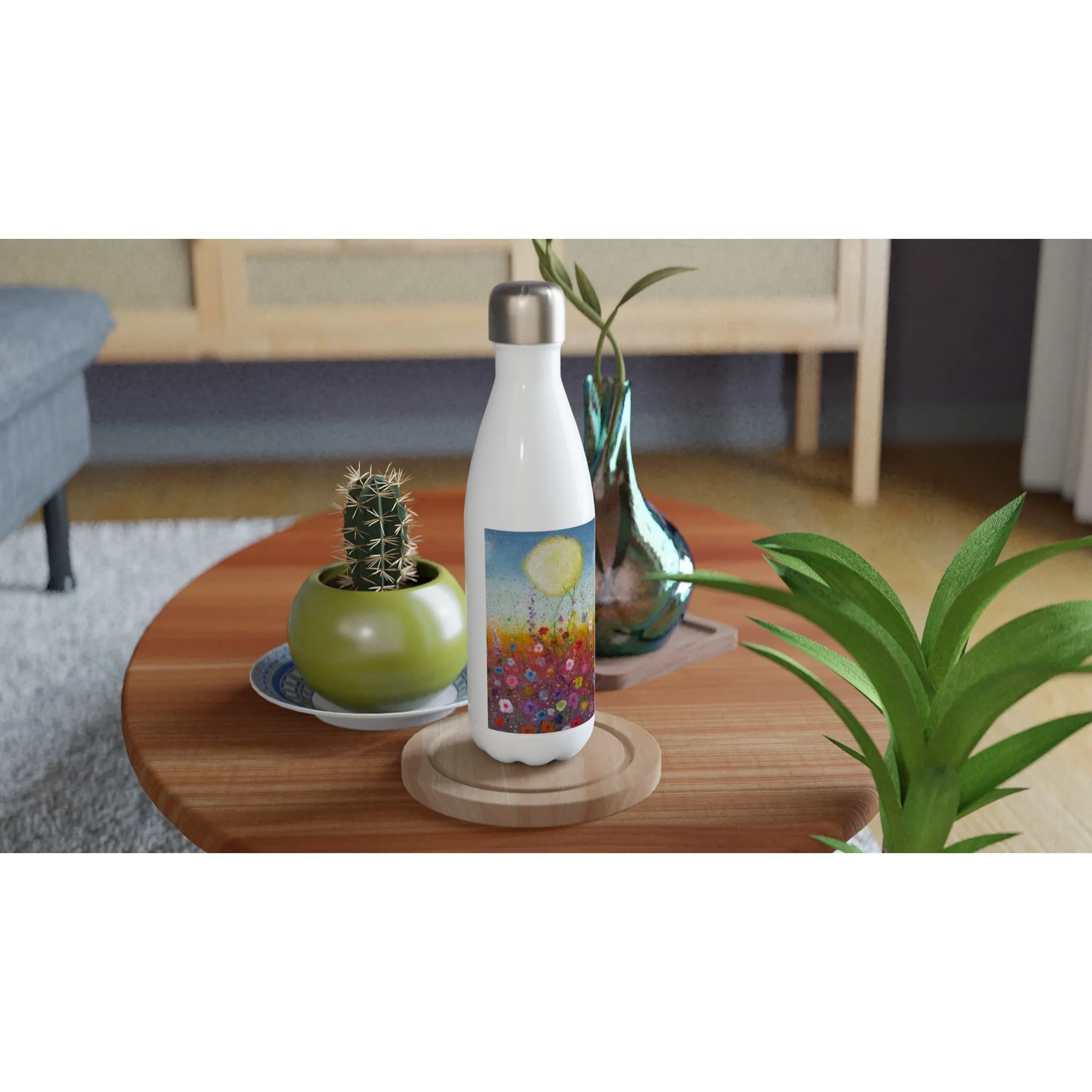 Petalled Skies ~ 17oz Stainless Steel Water Bottle