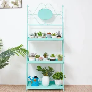 Plant Stand: 3 Tier Metal Rectangular Plant Stand