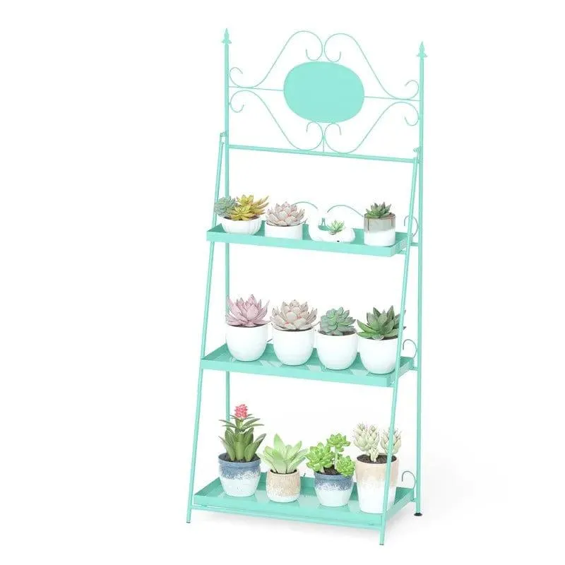 Plant Stand: 3 Tier Metal Rectangular Plant Stand