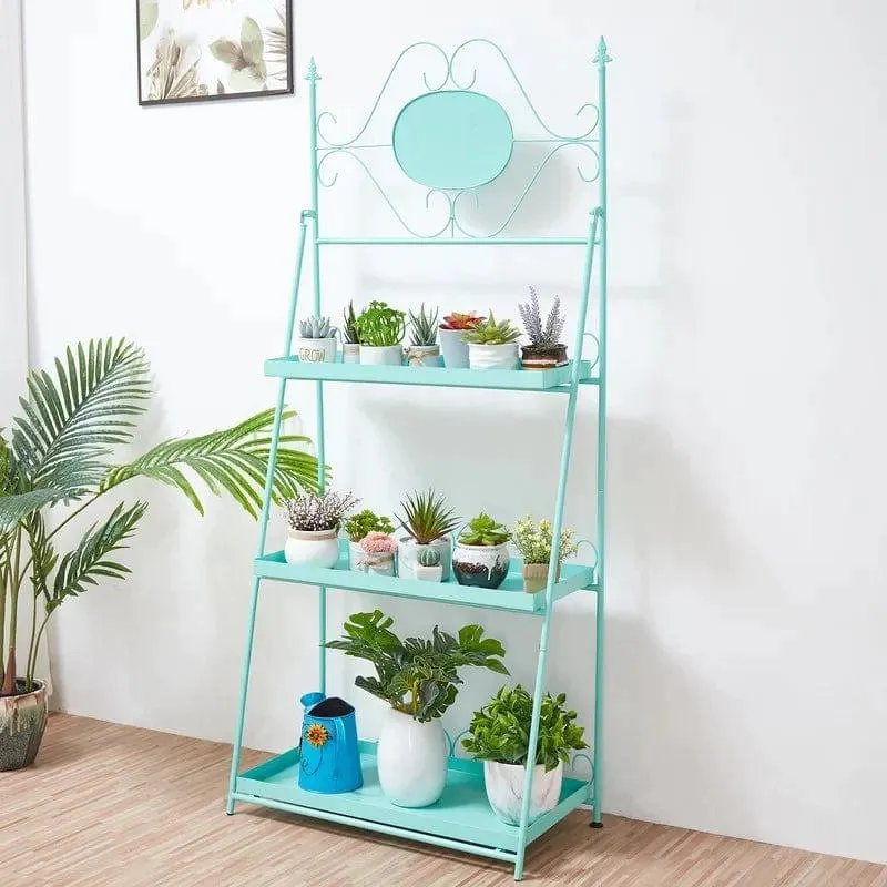 Plant Stand: 3 Tier Metal Rectangular Plant Stand