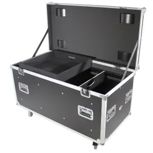 ProX XS-UTLD1 ATA Utility Flight Travel Heavy-Duty Storage Road Case with 4" in casters – 47.2"x23.6"x23.6" Exterior