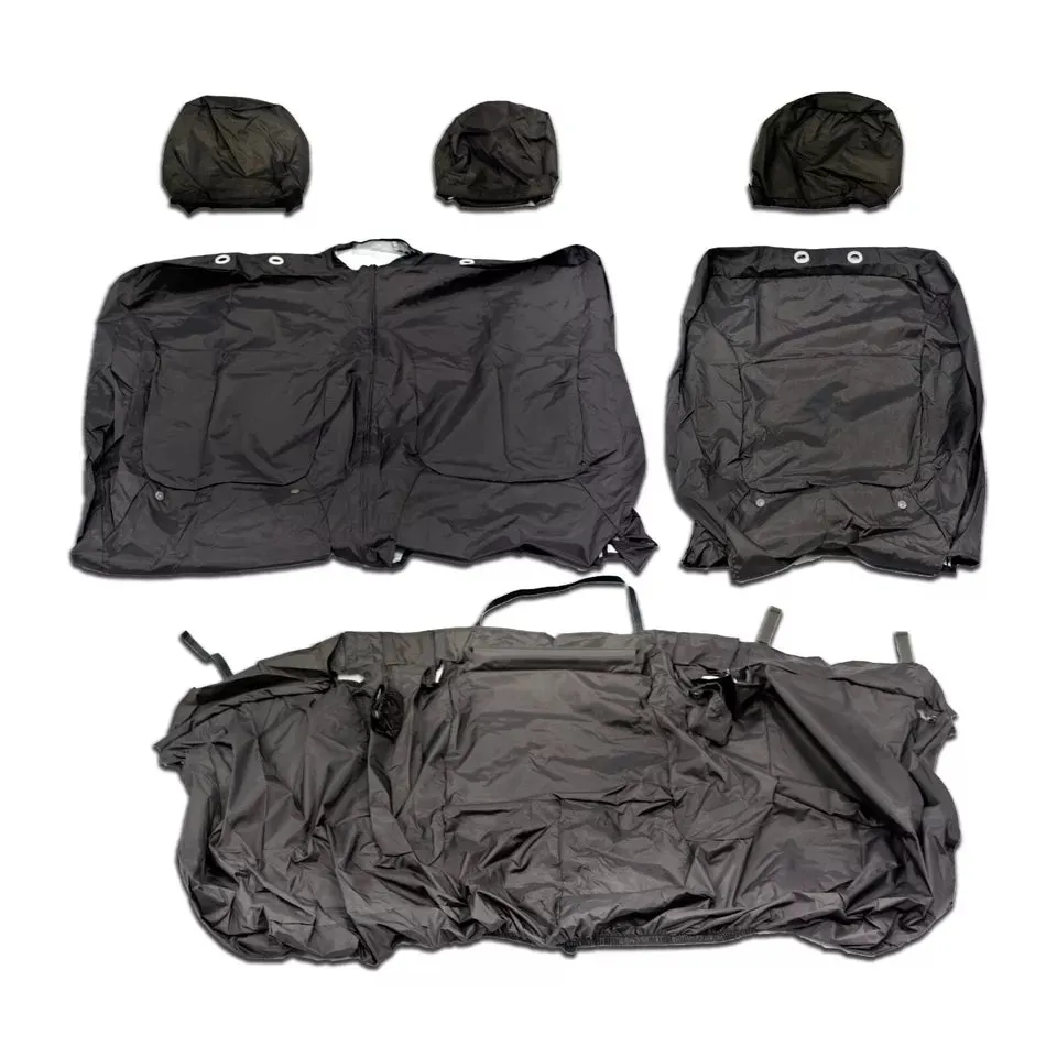 Renault Trafic X82 2nd Row 2 1 Tailored Waterproof Seat Covers Black MY14-18