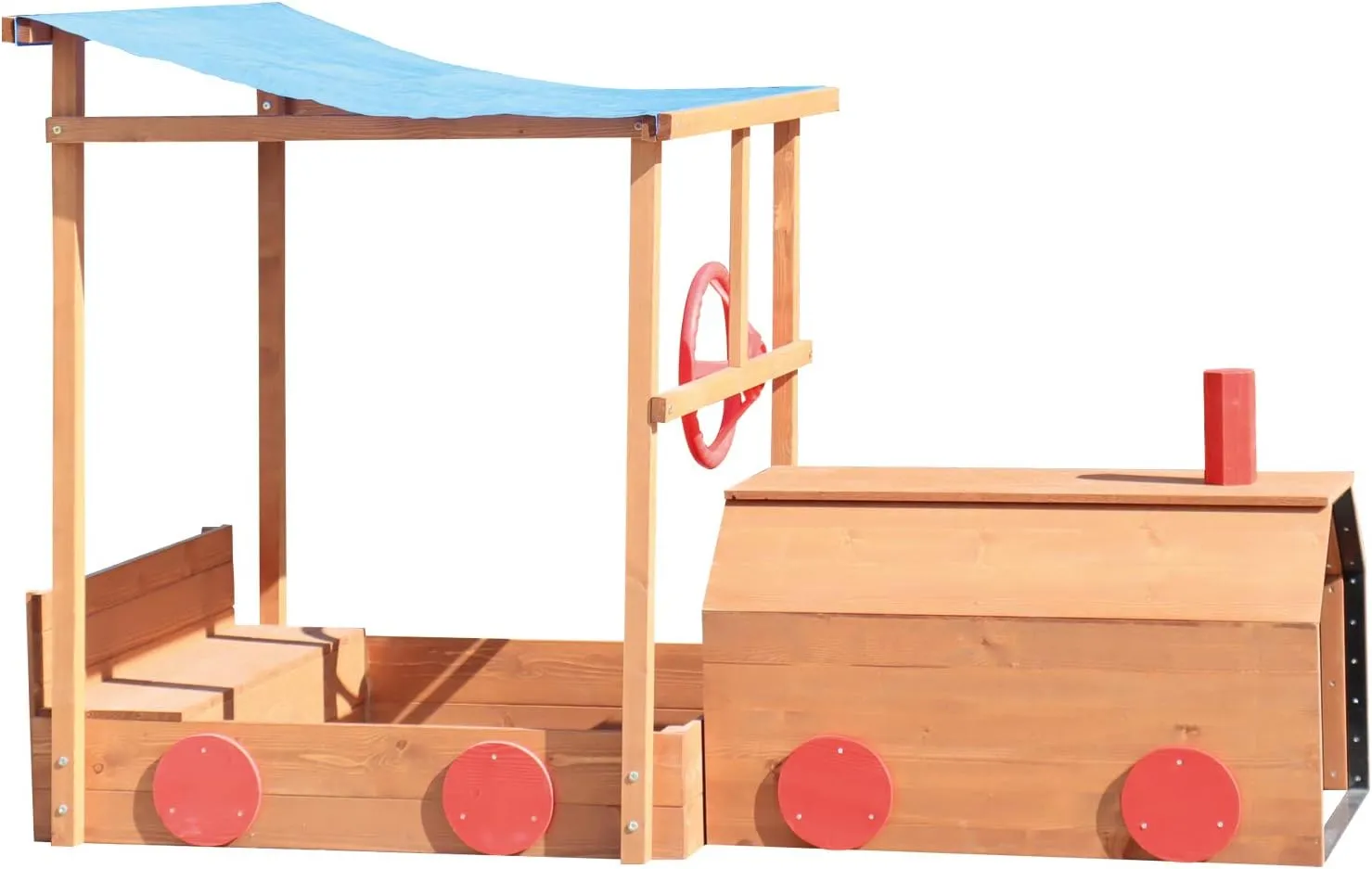 Sandpit - Choo Choo Train - Sun Protection & Storage