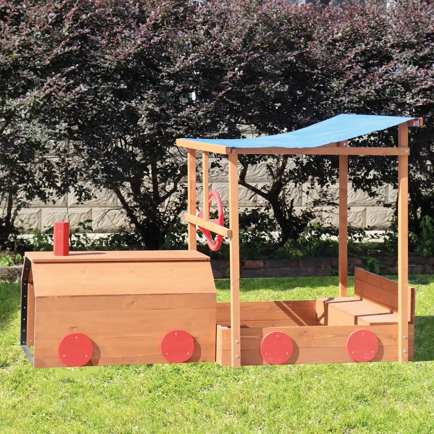 Sandpit - Choo Choo Train - Sun Protection & Storage