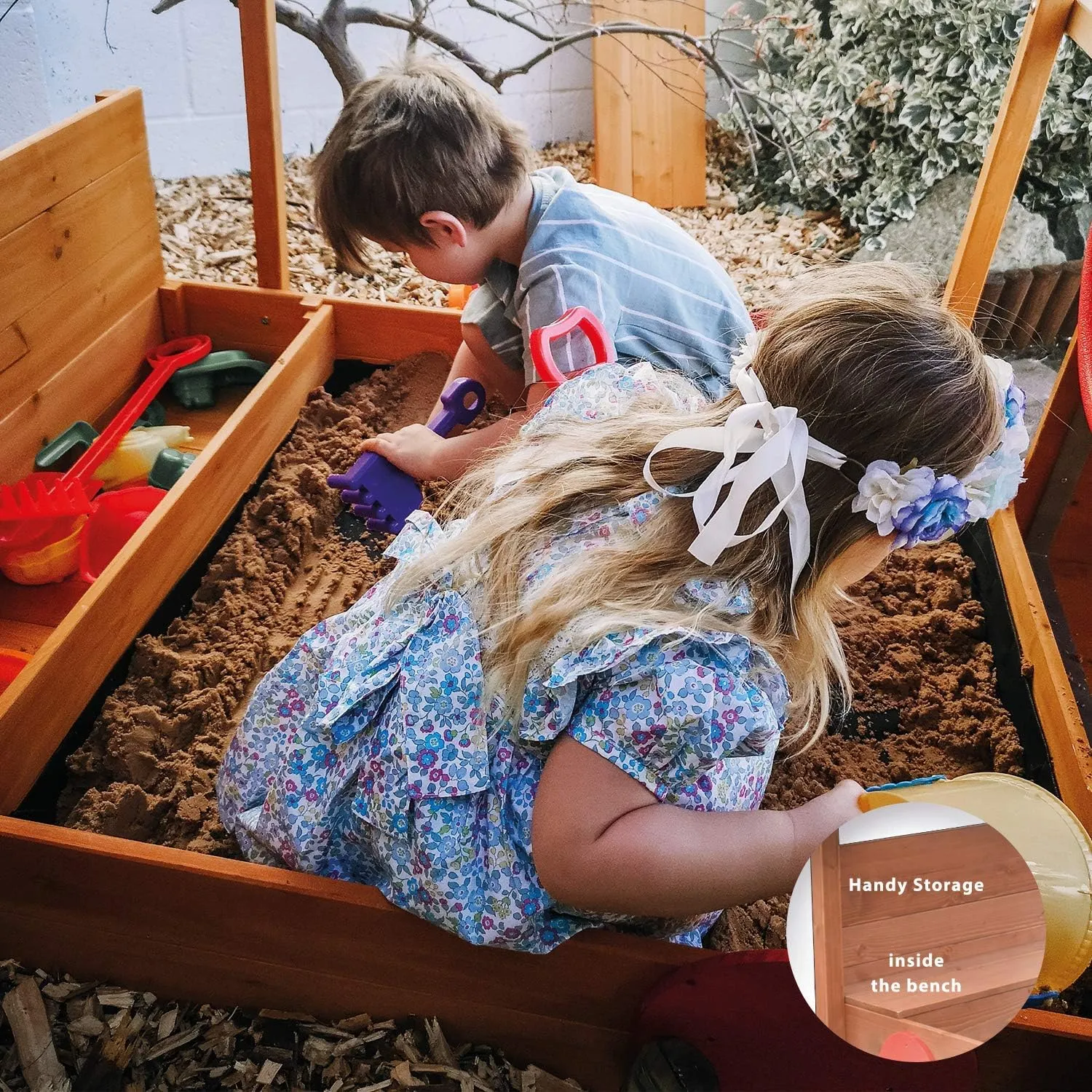 Sandpit - Choo Choo Train - Sun Protection & Storage