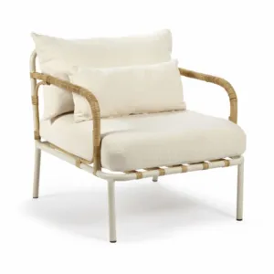Serax Capizzi OUTDOOR armchair white frame - off white cushions
