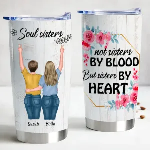 Soul Sisters Insulated Tumbler - Personalized Stainless Steel Cup for Sisters & Friends