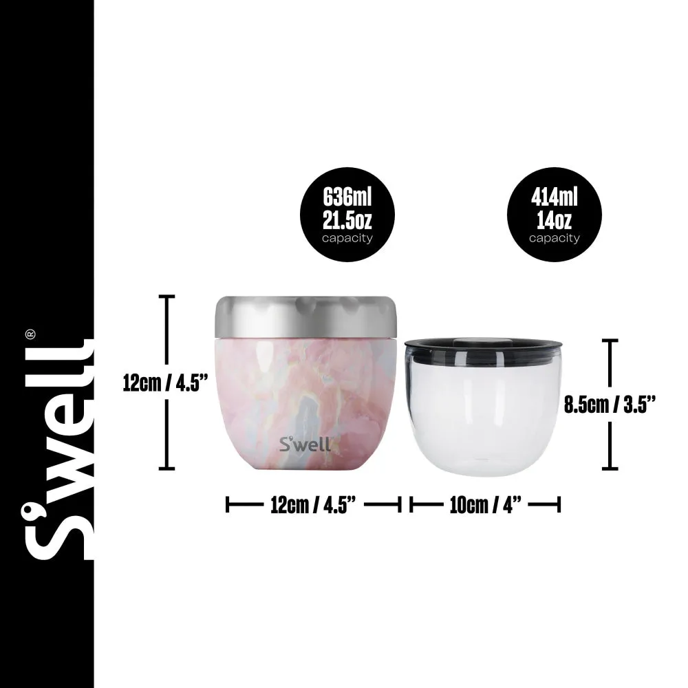 S'well Eats Insulated Food Jar - Rose Geode