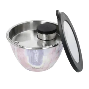 S'well Eats Stainless Steel Salad Bowl Kit - Rose Geode