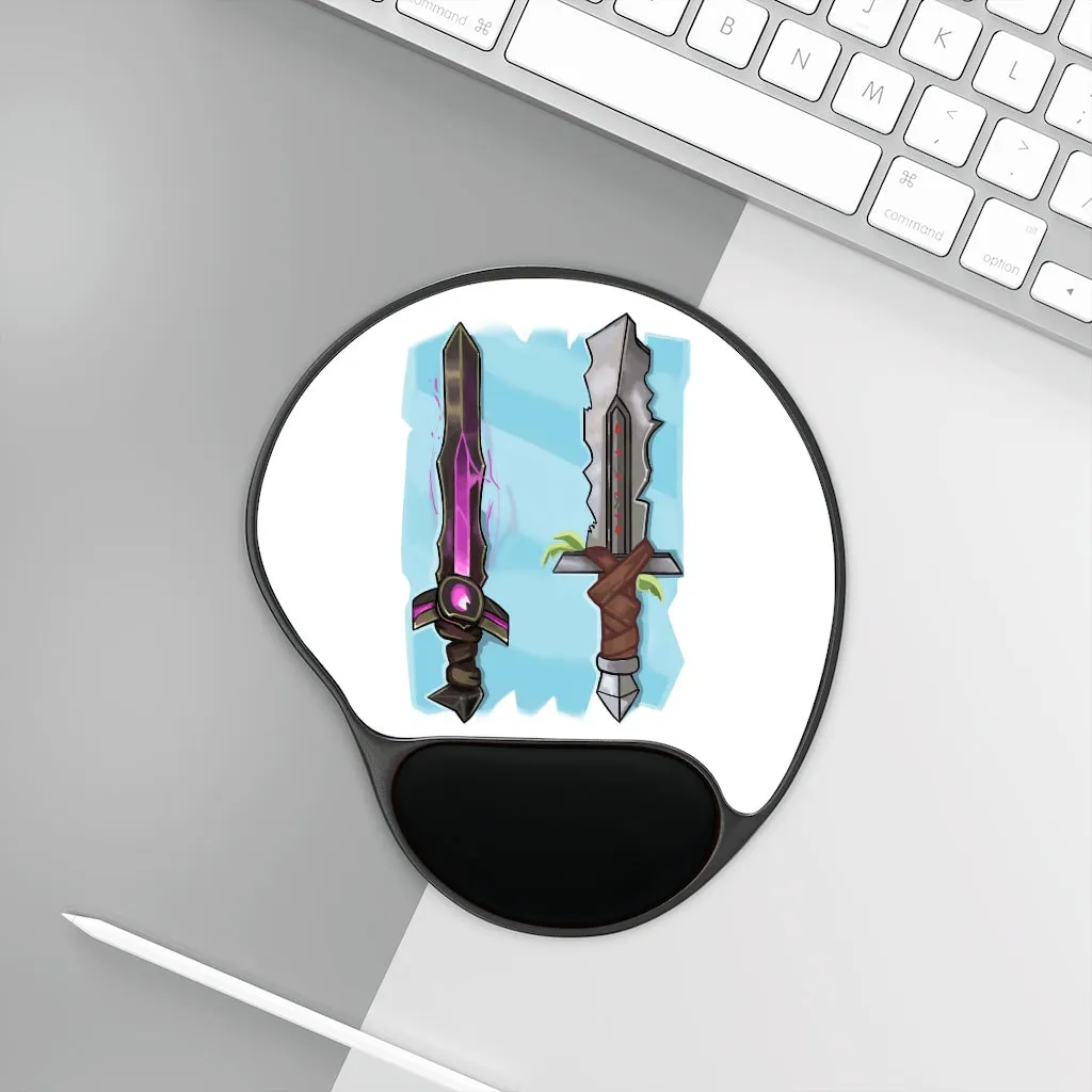 Swords Mouse Pad With Wrist Rest