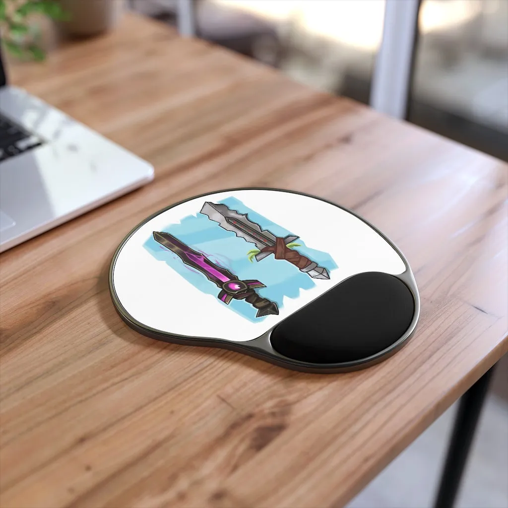 Swords Mouse Pad With Wrist Rest