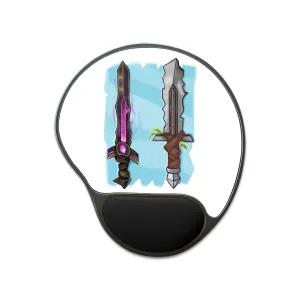 Swords Mouse Pad With Wrist Rest