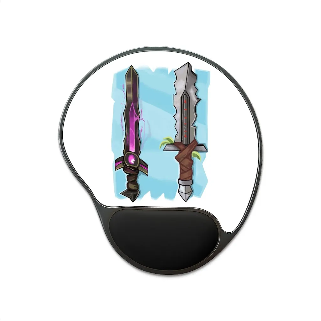 Swords Mouse Pad With Wrist Rest