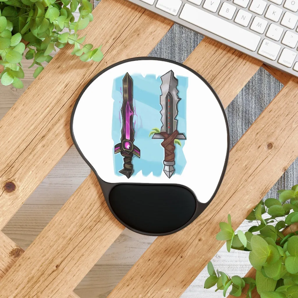 Swords Mouse Pad With Wrist Rest