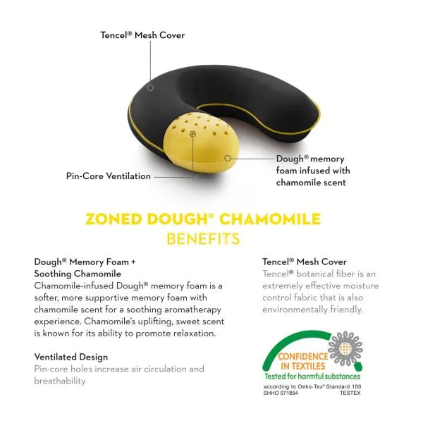 TRAVEL NECK ZONED DOUGH CHAMOMILE