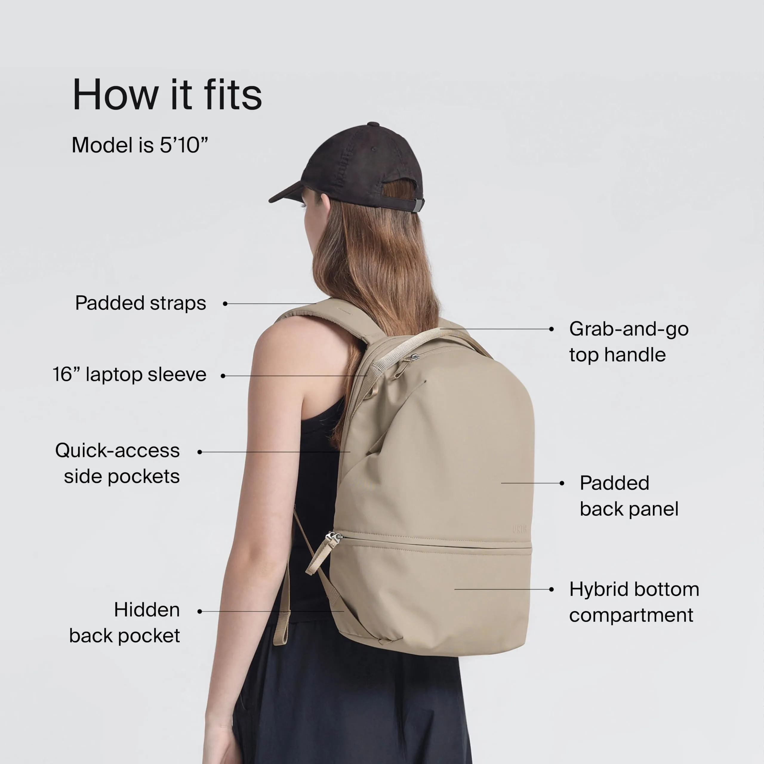 Urth Arkose 20L Backpack (Beige)