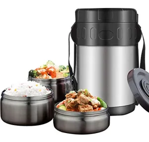 Vacuum Insulated Food Jar Stainless Steel,Lunch Thermos, Insulated TFood Container for Lunch,for Adults and Students,with Bag