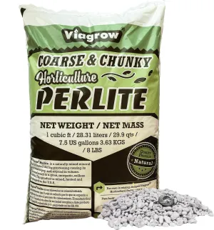 Viagrow 1CU. FT. Perlite Coarse and Chunky Grade, White