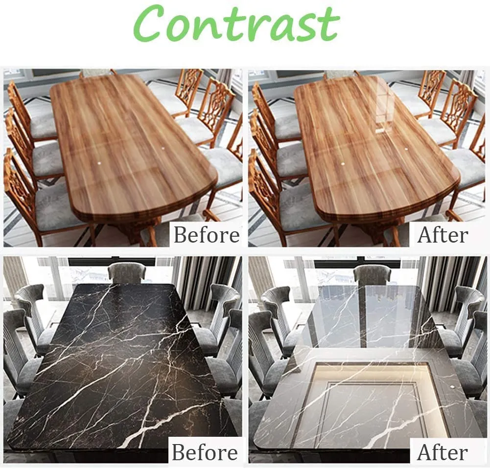 Vinylzone PVC Clear Contact Paper Self-Adhesive Temperature Resistant Oil-Proof and Waterproof Used as Vinyl, Furniture Protector Scratch Protector for Kitchen Transparent Wall Sticker(20 X 40 Inch)