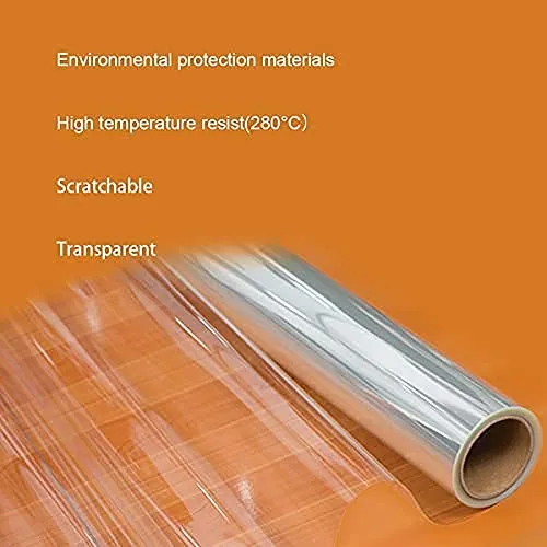 Vinylzone PVC Clear Contact Paper Self-Adhesive Temperature Resistant Oil-Proof and Waterproof Used as Vinyl, Furniture Protector Scratch Protector for Kitchen Transparent Wall Sticker(20 X 48 Inch)