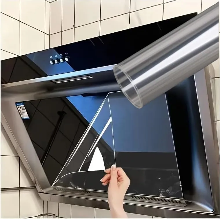 Vinylzone PVC Clear Contact Paper Self-Adhesive Temperature Resistant Oil-Proof and Waterproof Used as Vinyl, Furniture Protector Scratch Protector for Kitchen Transparent Wall Sticker(20 X 48 Inch)