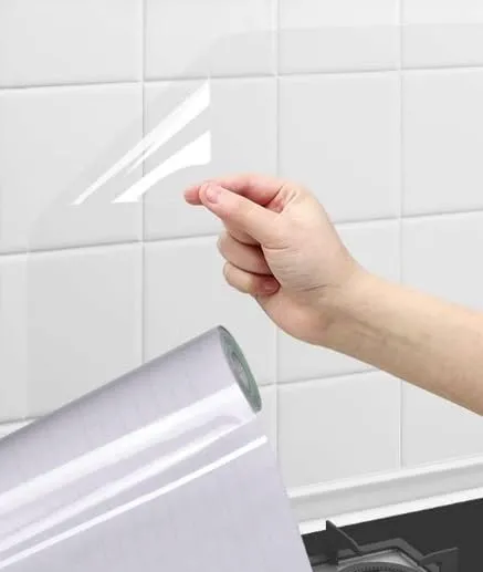 Vinylzone PVC Clear Contact Paper Self-Adhesive Temperature Resistant Oil-Proof and Waterproof Used as Vinyl, Furniture Protector Scratch Protector for Kitchen Transparent Wall Sticker(20 X 48 Inch)