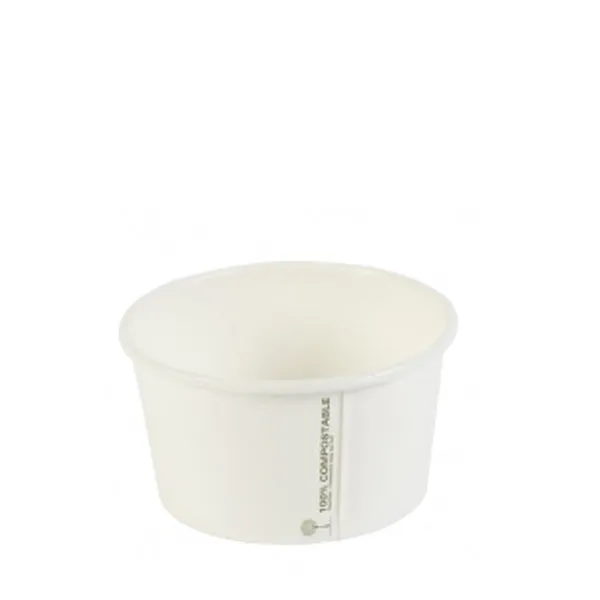White Compostable Soup Container 12oz - 500 Pack