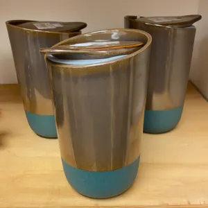 Wild Wood Travel Mug 11oz - Brown and Teal