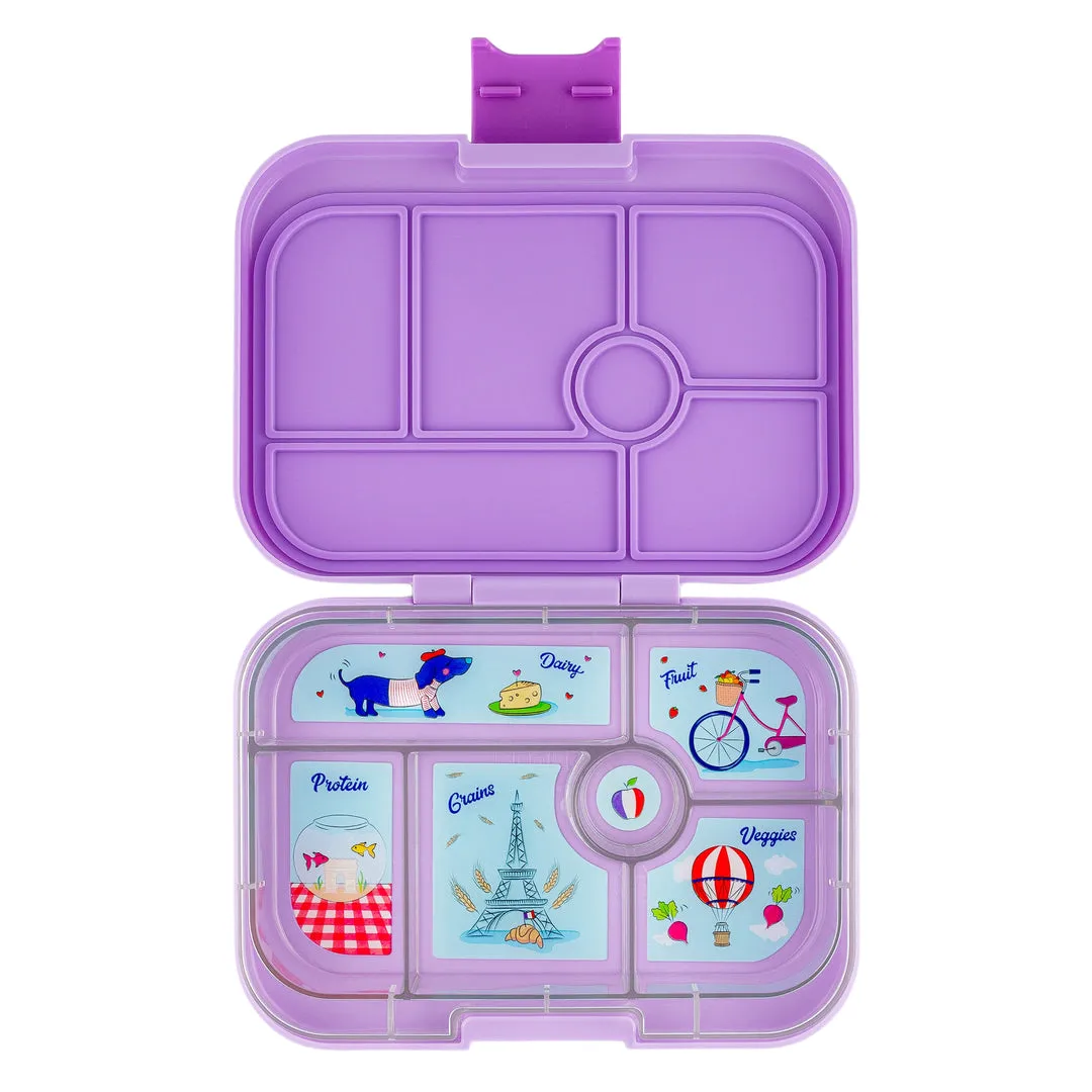 Yumbox - Leakproof Bento Box for Kids - Original (Purple) Paris Tray