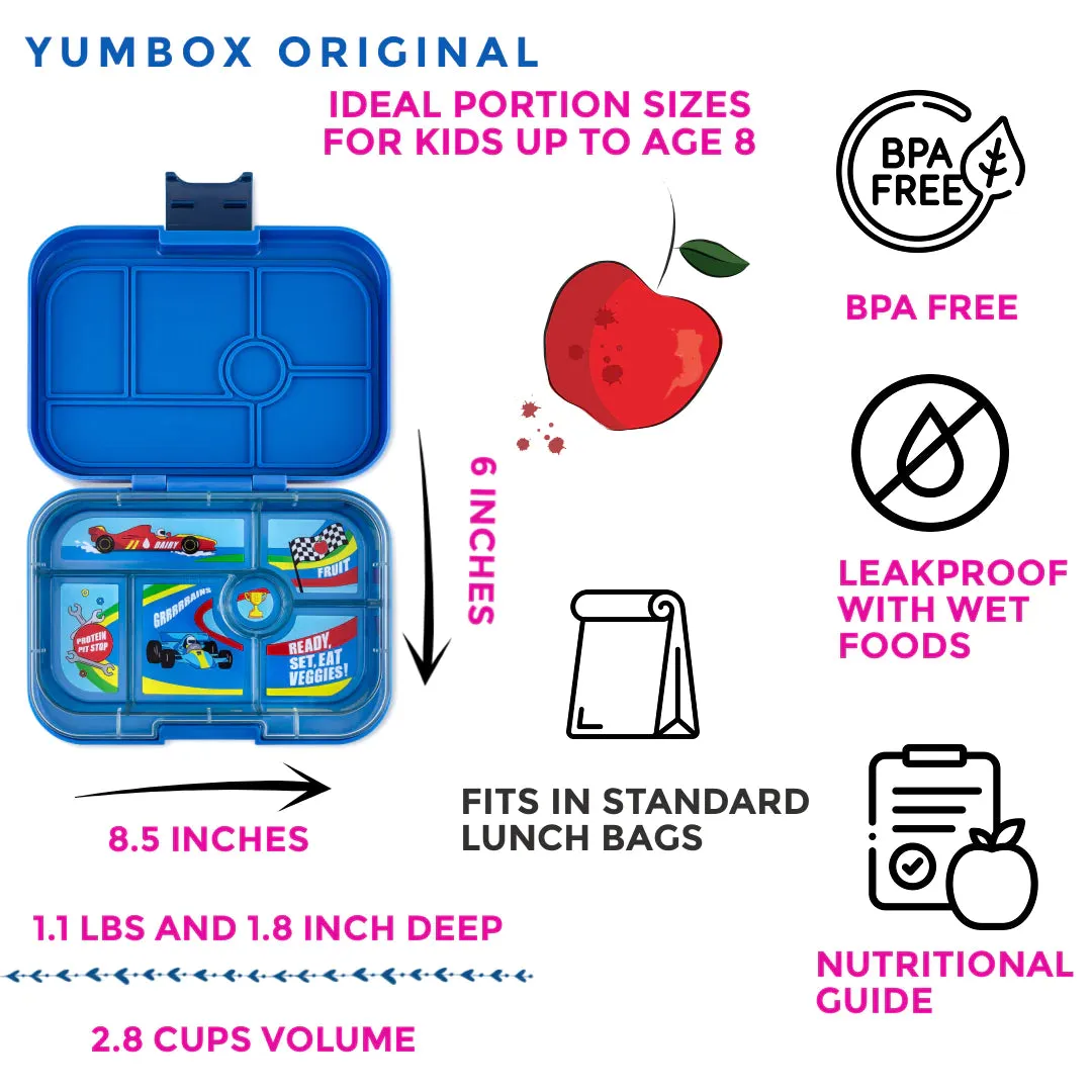 YUMBOX LEAKPROOF BENTO BOX FOR KIDS - ORIGINAL SURF BLUE
