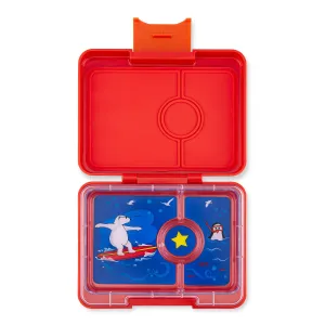 Yumbox Mini Snack - 3 Compartment Lunch Box - Roar Red Polar Bear