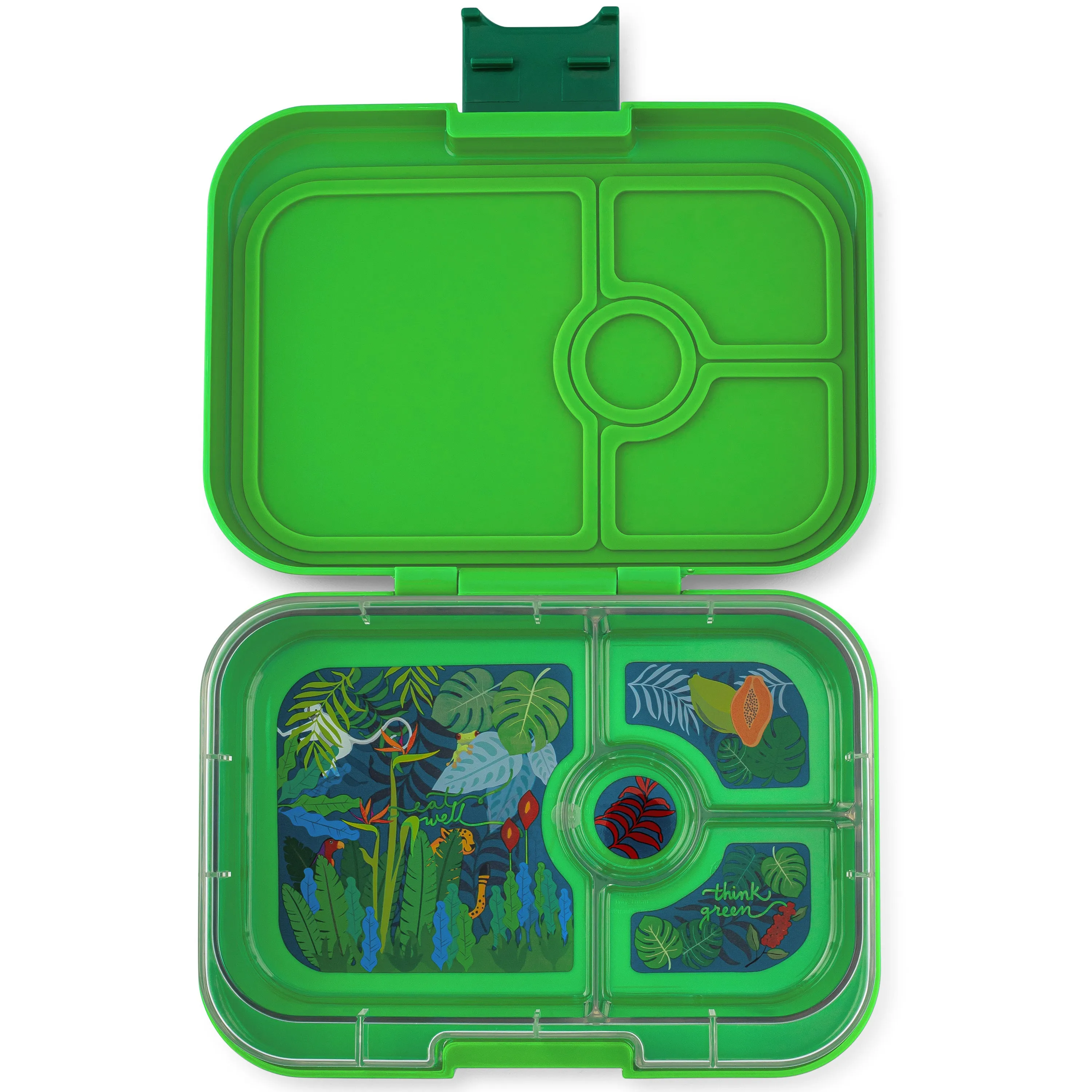 Yumbox Panino 4-Compartment Lunch Box - Bamboo Green Jungle